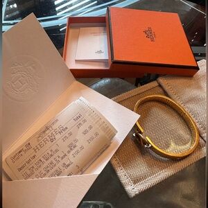 💥Flash Sale💥Authentic Hermes Clic Chaine d'Ancre Jaune GM Bracelet